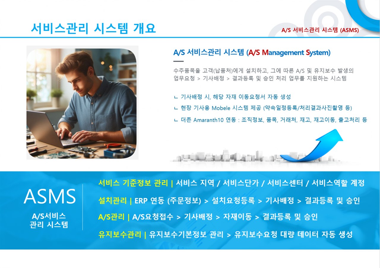 서비스관리 화면 1